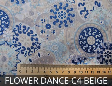 FLOWER DANCE C4 BEIGE Подкладочные ткани интернет магазин украина