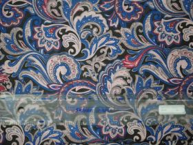 Подкладка принт 190т gorgeous leaves bordo Босфор Текстиль