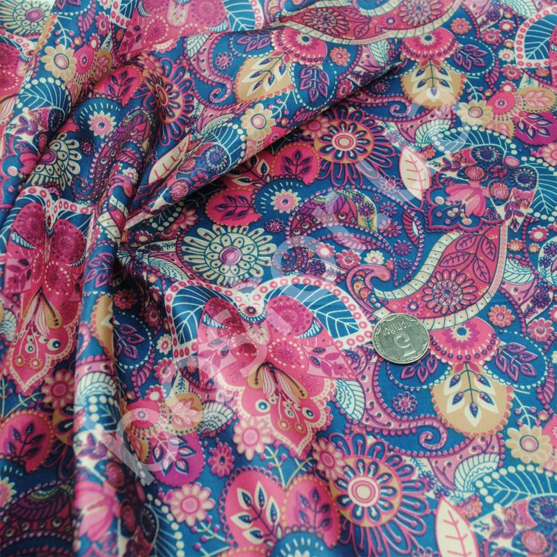Подкладка принт 190т floral ethnic sunshine Босфор Текстиль