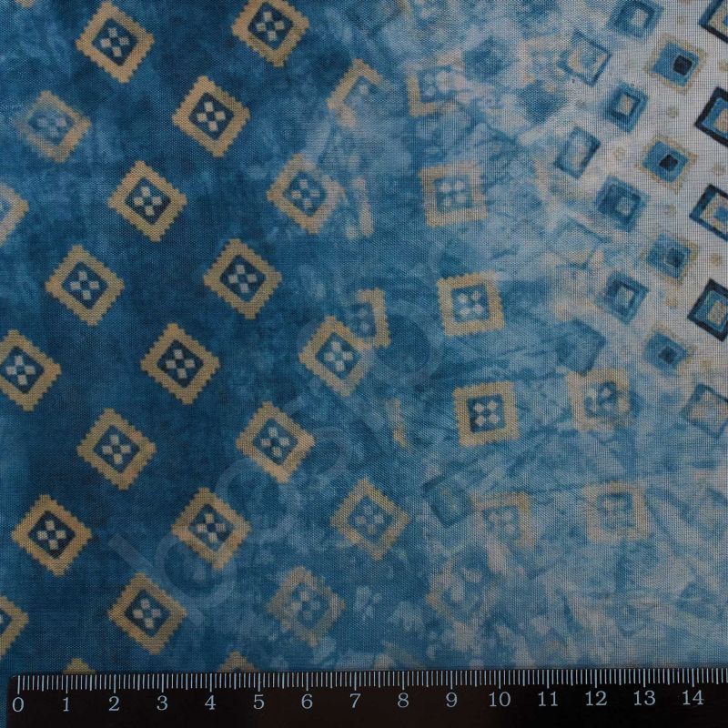 Подкладка принт 190т puzzles-blue Босфор Текстиль