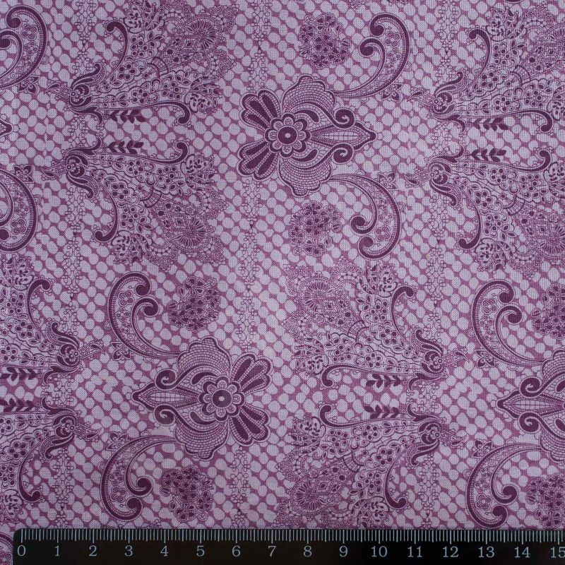 Подкладка принт 190т lace-2violent Босфор Текстиль