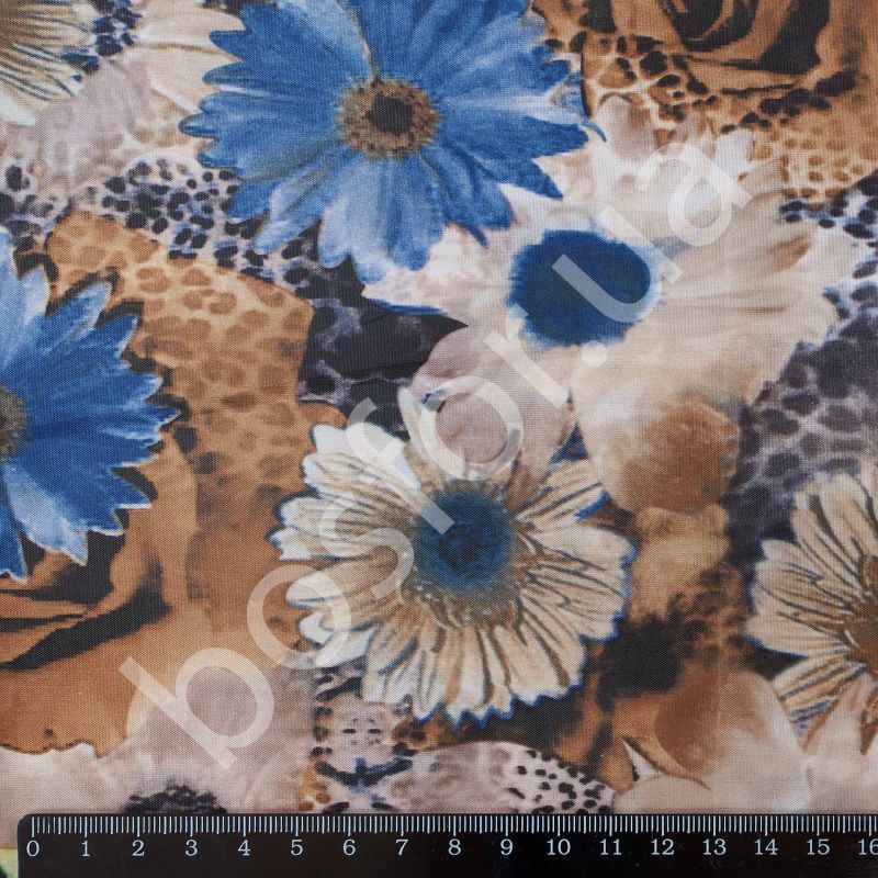 Подкладка принт 190т wild flowers vintage Босфор Текстиль