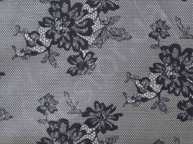 Подкладка принт 190т lace-4 black Босфор Текстиль