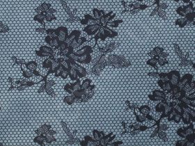 Подкладка принт 190т lace-4bm acid lake black Босфор Текстиль