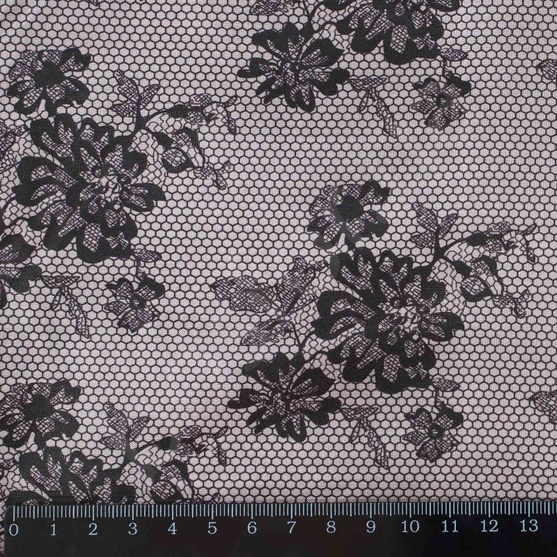 Подкладка принт 190т lace-4 petal Босфор Текстиль