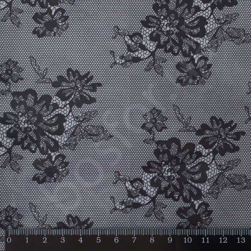 Подкладка принт 190т lace-4 night Босфор Текстиль