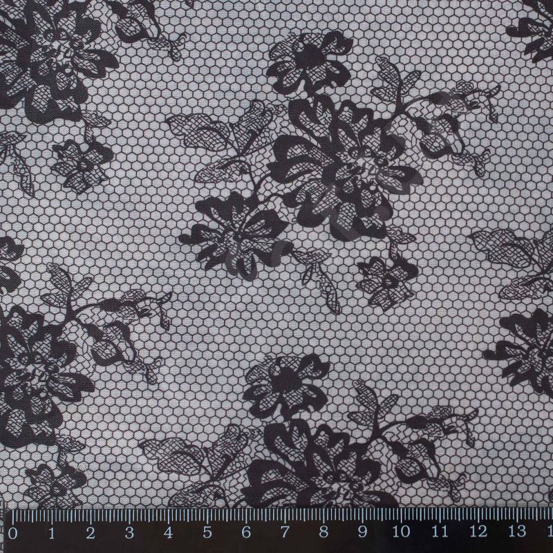 Подкладка принт 190т lace-4bm night Босфор Текстиль