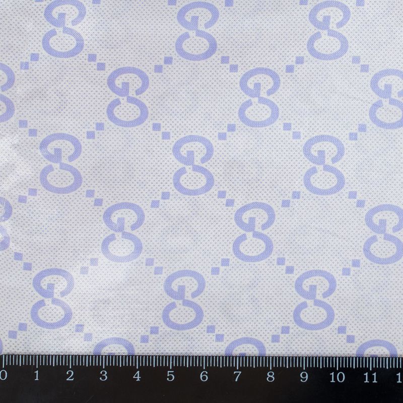 Подкладка принт 190т гуси mauve magma white Босфор Текстиль