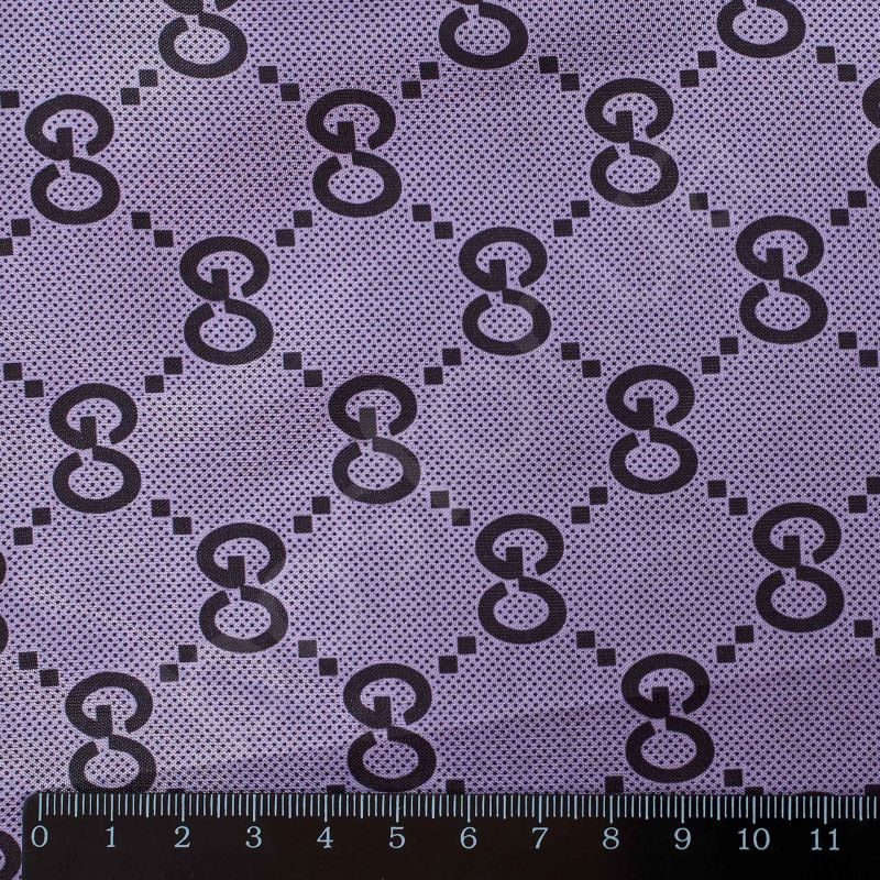 Подкладка принт 190т гуси mauve magma 2# Босфор Текстиль