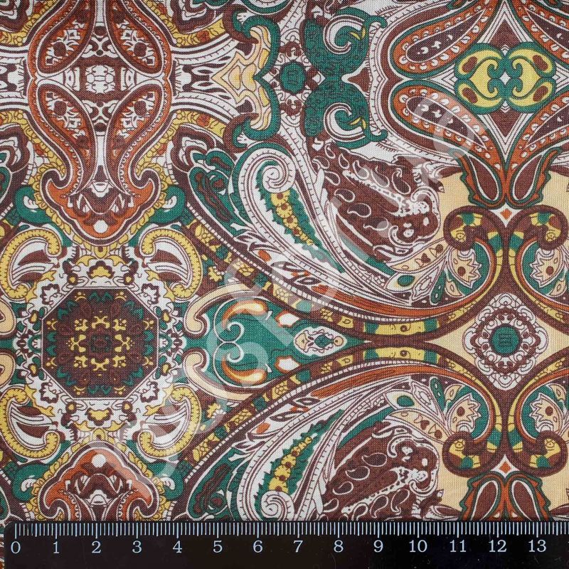 Подкладка принт 190т east mystery green wood Босфор Текстиль