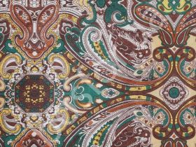 Подкладка принт 190т east mystery green wood Босфор Текстиль