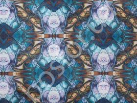 Подкладка принт 190т kaledoscope Босфор Текстиль