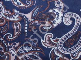 Подкладка принт 190т midnight patern blue Босфор Текстиль