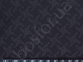 Плащевка на интерлоке 240t i/b (дизайн лапка) 240t i/b лапка чер Босфор Текстиль